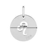 Pendentif médaille Zodiaque Lion Argent ROBBEZ MASSON, diamètre.