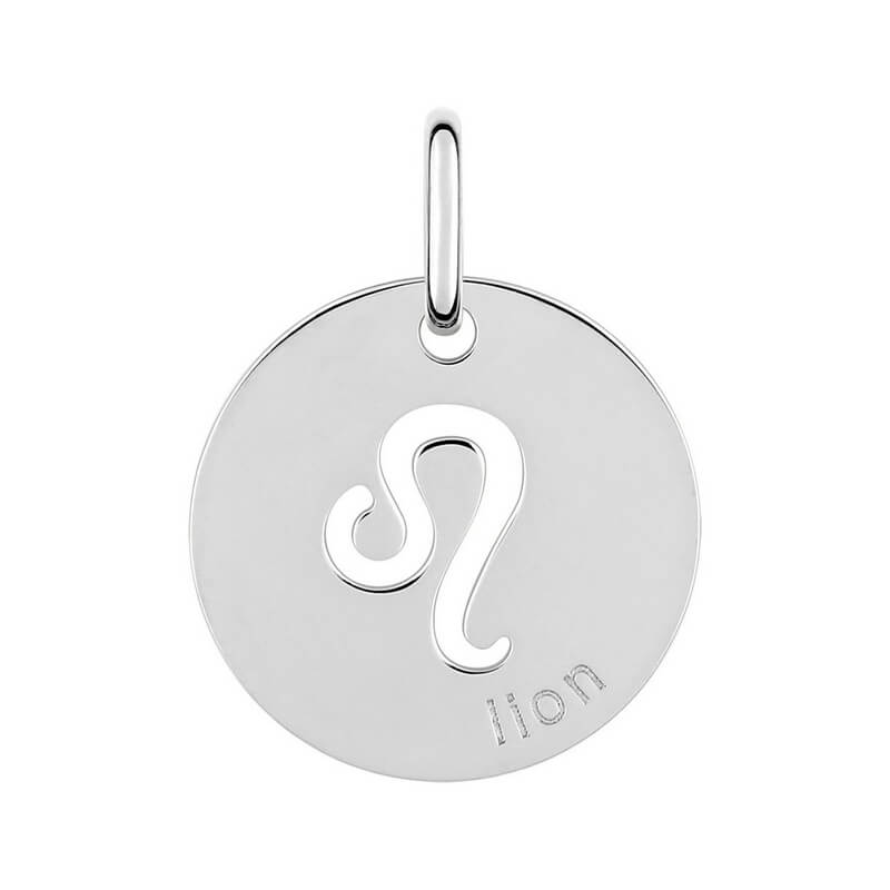 Pendentif médaille Zodiaque Lion Argent ROBBEZ MASSON