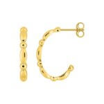 Boucles d'oreilles demi créoles Or jaune ROBBEZ MASSON