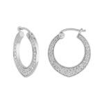 Boucles d'oreilles créoles Femme Argent et Oxydes ROBBEZ MASSON