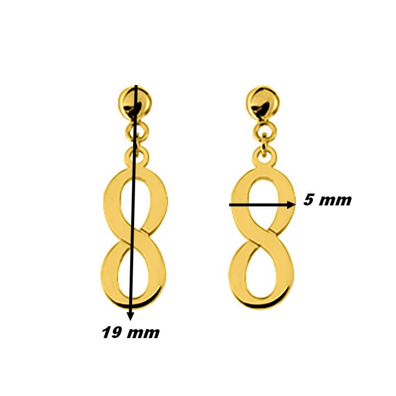 boucles-oreilles-infini-or-jaune-750-femme-robbez-masson-24730-dimensions Boucles d'oreilles pendantes Infini Or jaune ROBBEZ MASSON, dimensions