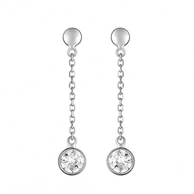 boucles-oreilles-pendantes-femme-or-blanc-750-et-oxydes-robbez-masson-38SB92GZ Boucles d'oreilles pendantes Or blanc et Oxydes ROBBEZ MASSON