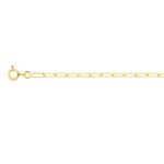 Chaîne Forçat rectangle Or jaune ROBBEZ MASSON