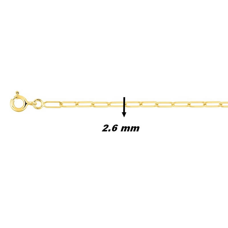 chaine-or-jaune-750-forçat-robbez-masson-519-largeur Chaîne Forçat rectangle Or jaune ROBBEZ MASSON, largeur