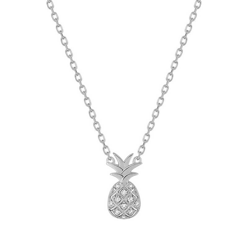 Collier Ananas Argent et Oxydes Femme ROBBEZ MASSON