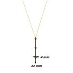 Collier pendant Cœurs Femme Or jaune ROBBEZ MASSON, dimensions