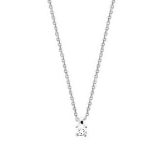 Collier solitaire Argent et Oxyde Femme ROBBEZ MASSON
