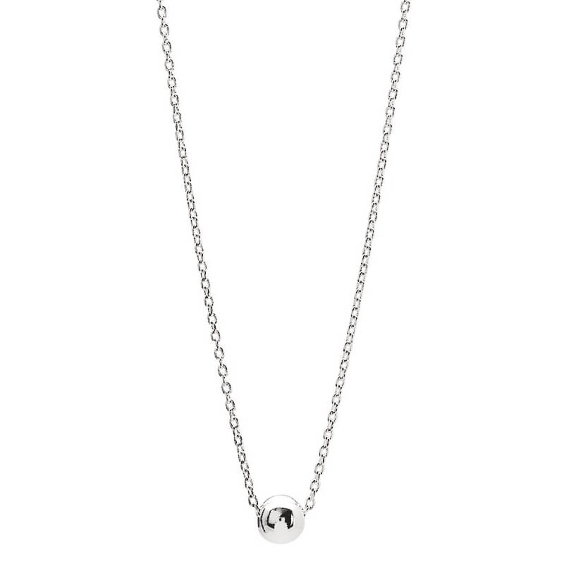 Collier Argent rhodié boule minimaliste Femme ROBBEZ MASSON