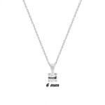 Collier Argent et Oxyde Femme ROBBEZ MASSON, diamètre.