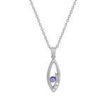 Collier ovale Argent et Oxydes de couleurs Femme ROBBEZ MASSON, zoom