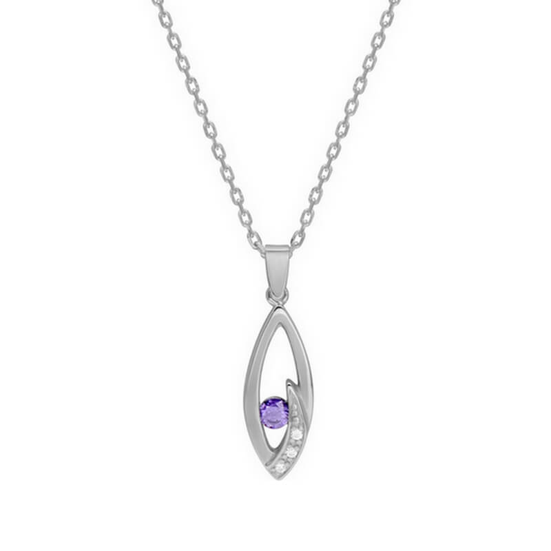 Collier ovale Argent et Oxydes de couleurs Femme ROBBEZ MASSON, zoom