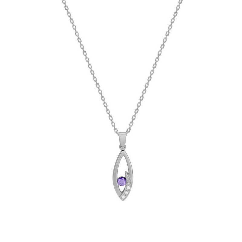 Collier ovale Argent et Oxydes de couleurs Femme ROBBEZ MASSON