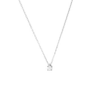 Collier solitaire Argent et Oxyde Femme élégant et intemporel ROBBEZ MASSON