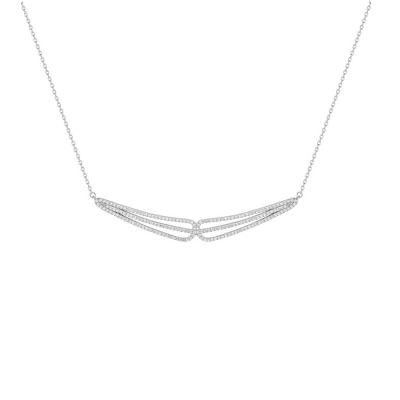 Collier symétrique Argent et Oxydes Femme ROBBEZ MASSON