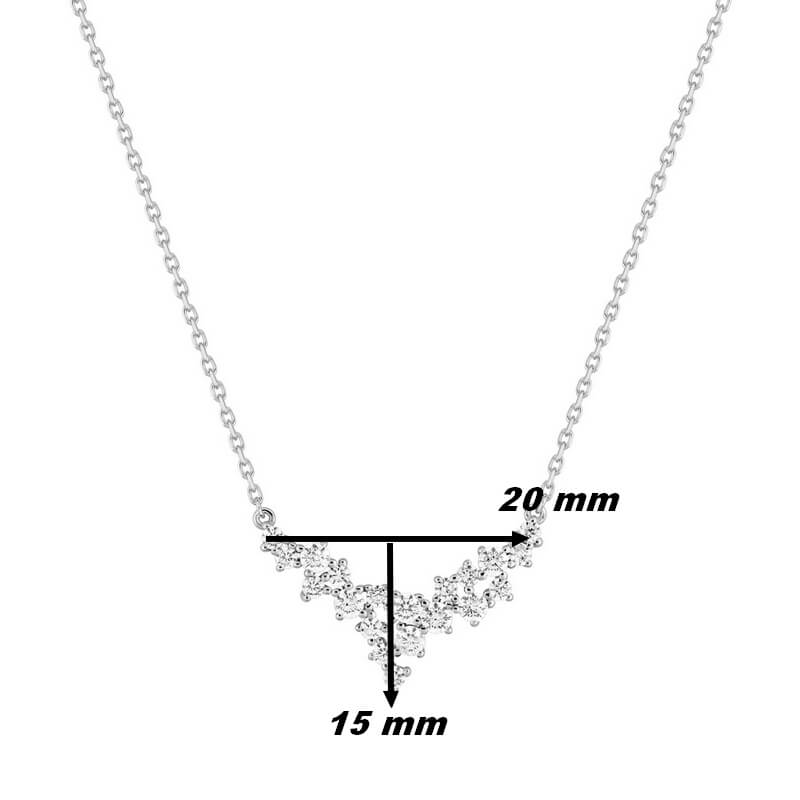 Collier Femme Argent et Oxydes ROBBEZ MASSON, dimensions
