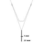 Collier Femme pendant Argent et Oxydes ROBBEZ MASSON, dimensions