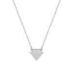 Collier triangle argent 43 cm – Bijou femme moderne