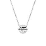 Collier Argent et Oxyde serti clos Femme ROBBEZ MASSON, diamètre.