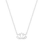 Collier Fleur de Lotus Femme Argent rhodié tendance ROBBEZ MASSON