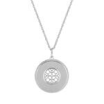 Collier Femme Argent rhodié médaille