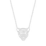 Collier Panthère Femme Argent rhodié élégant et sauvage ROBBEZ MASSON