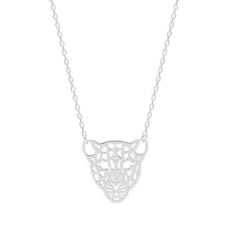 Collier Panthère Femme Argent rhodié élégant et sauvage ROBBEZ MASSON