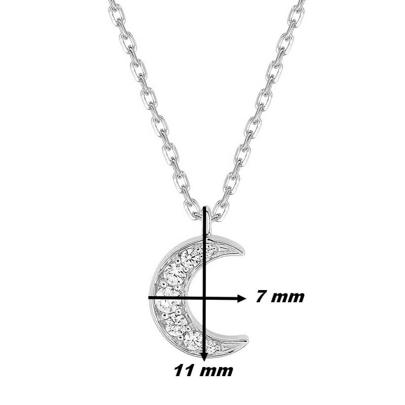 collier-femme-demi-lune-agent-rhodié-et-oxydes-robbez-masson-332290-1-dimensions Collier Femme Demi Lune Argent et Oxydes ROBBEZ MASSON, dimensions