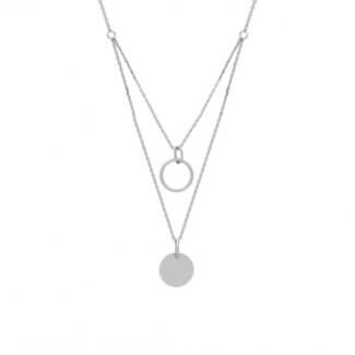 Collier double Argent Femme ROBBEZ MASSON