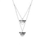 Collier double Argent Femme ROBBEZ MASSON, diamètre