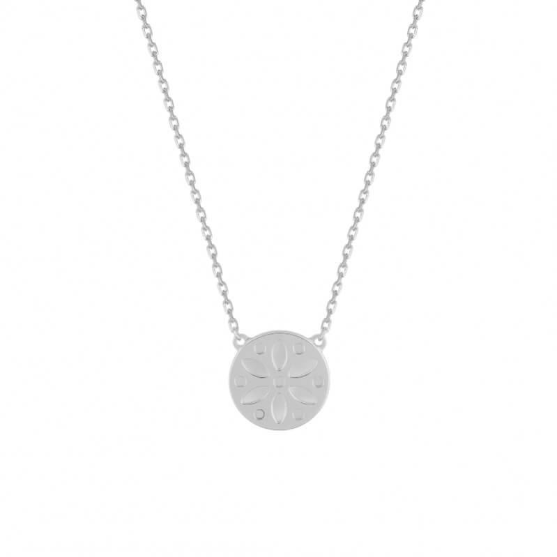 collier-femme-fleur-argent-rhodié-robbez-masson-332303 Coller Femme Fleur Argent rhodié ROBBEZ MASSON