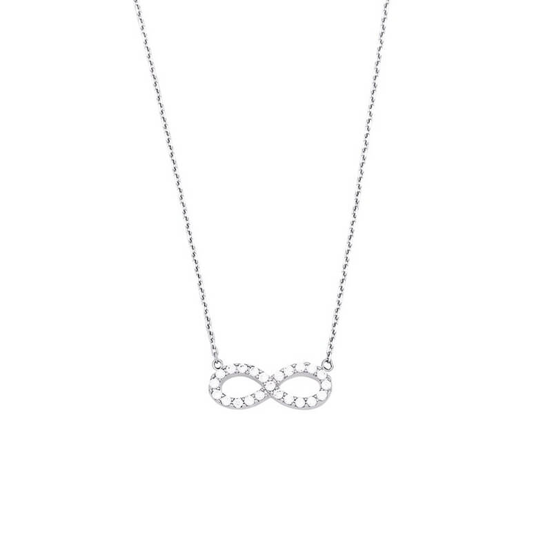 Collier Infini Argent et oxydes Femme ROBBEZ MASSON