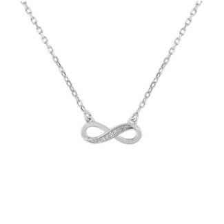 Collier Infini Argent et oxydes Femme ROBBEZ MASSON