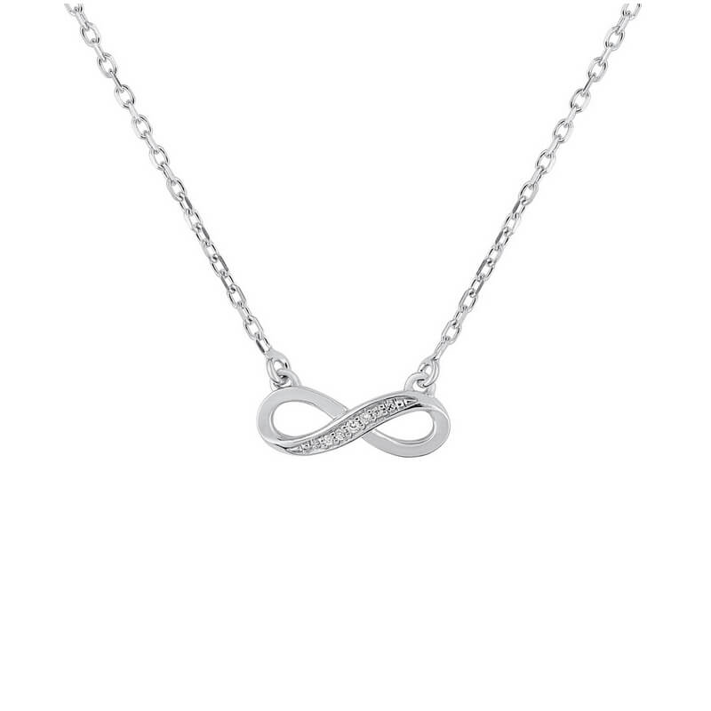 Collier Infini Argent et oxydes Femme ROBBEZ MASSON