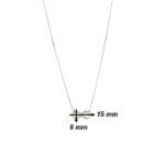 Collier Infini Argent Femme ROBBEZ MASSON, dimensions.