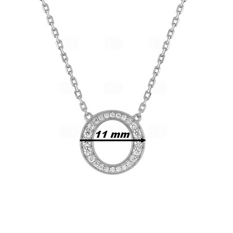 Collier Femme Cercle Argent et Oxydes ROBBEZ MASSON, diamètre