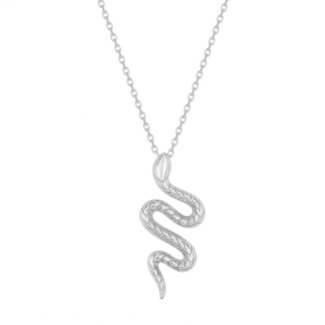 Collier Serpent Femme Argent rhodié tendance ROBBEZ MASSON