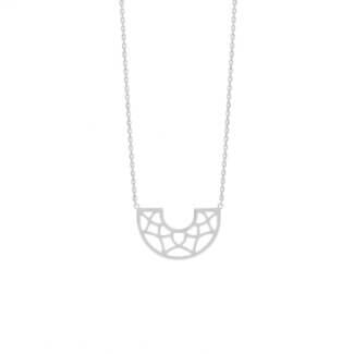Collier Argent rhodié graphique Femme ROBBEZ MASSON