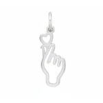 Pendentif KPOP Cœur Coréen Argent rhodié PITIT ELF by Thomas JAVON