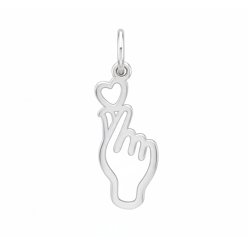 pendentif-kpop-coeur-coréen-argent-rhodié-thomas-javon-pitit-elf-KPAG Pendentif KPOP Cœur Coréen Argent rhodié PITIT ELF by Thomas JAVON