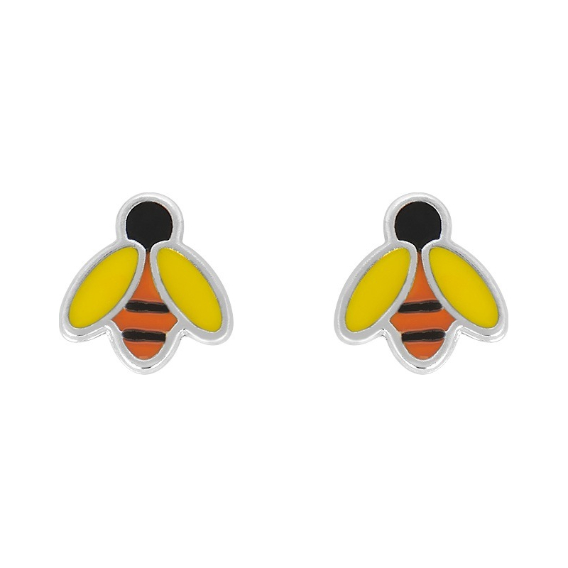 Boucles d’oreilles Abeille Enfant Argent