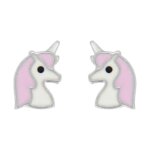 Boucles d’oreilles Licorne Enfant Argent