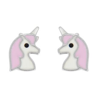 Boucles d’oreilles Licorne Enfant Argent