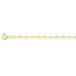 Chaîne maille forçat batée Or 2 mm