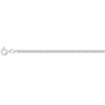 Chaîne Homme maille gourmette Argent 2.4 mm