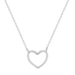 Collier Femme Cœur ajouré Argent