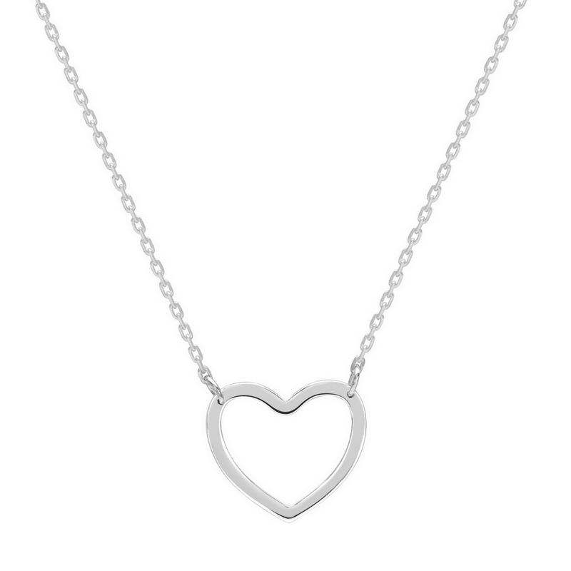 Collier Femme Cœur ajouré Argent