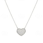 Collier Femme Argent et Oxydes Cœur élégant, autre vue
