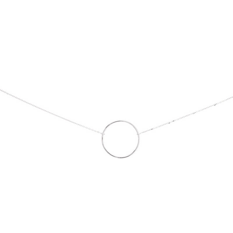 Collier Femme Argent Cercle élégant et moderne