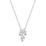 Un collier Femme Argent rhodié et Oxydes délicat et lumineux