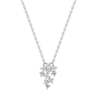 Un collier Femme Argent rhodié et Oxydes délicat et lumineux